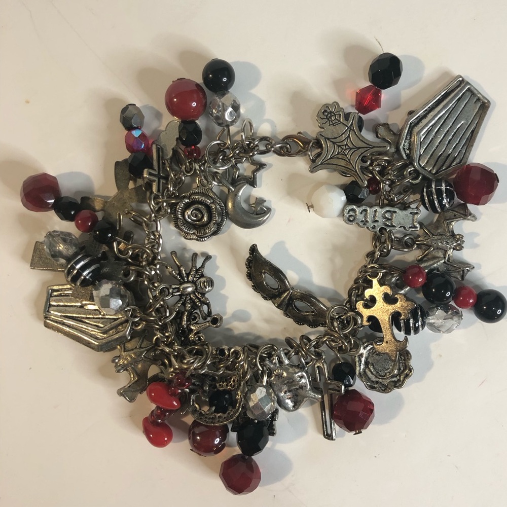 Gothic charm bracelet